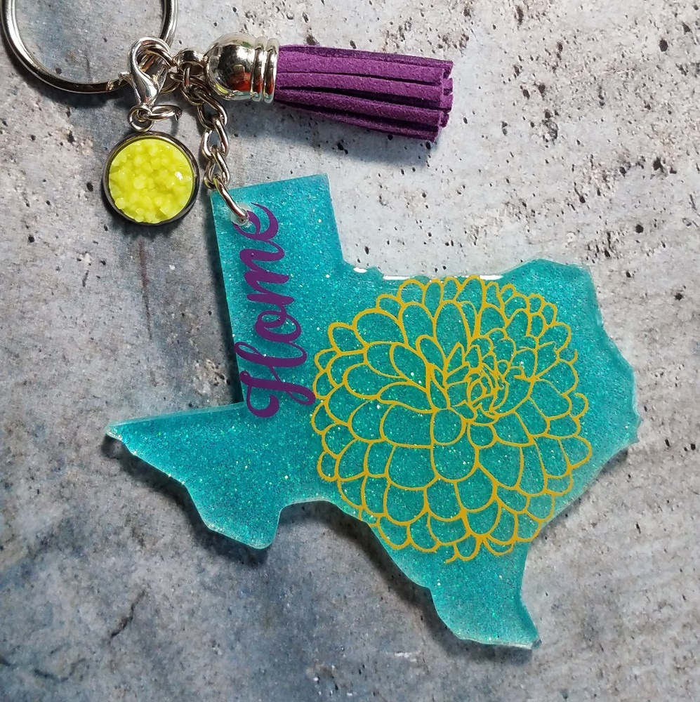 🔴SOLD🔴Texas home keychain